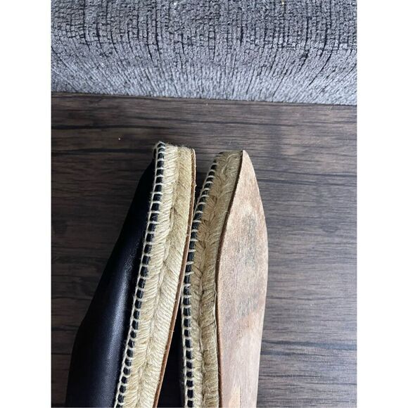 Celine Babouche Nappa Black Soft Leather Pointed Tow Espadrille size 36 - Picture 10 of 16